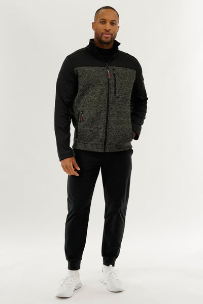Canada Weather Gear Fleece Lightweight Jacket - Black - Mens Lightweight Jackets - International Clothiers
