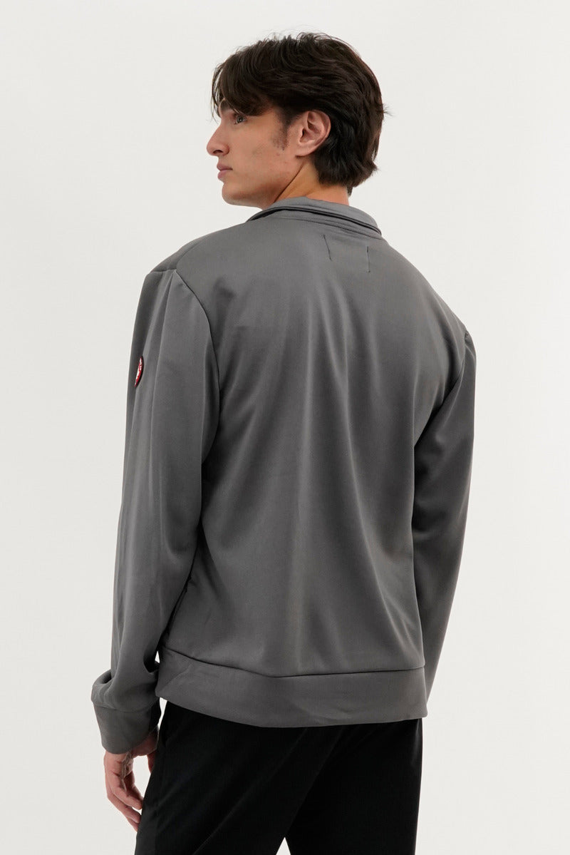 Canada Weather Gear Quilted Snap Button Lightweight Jacket - Grey - Mens Lightweight Jackets - International Clothiers