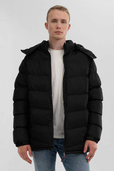 Super Triple Goose Chevron Bomber Jacket - Black - Mens Bomber Jackets - International Clothiers
