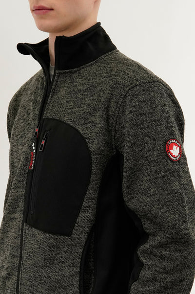 Canada Weather Gear Fleece Lightweight Jacket - Black - Mens Lightweight Jackets - International Clothiers