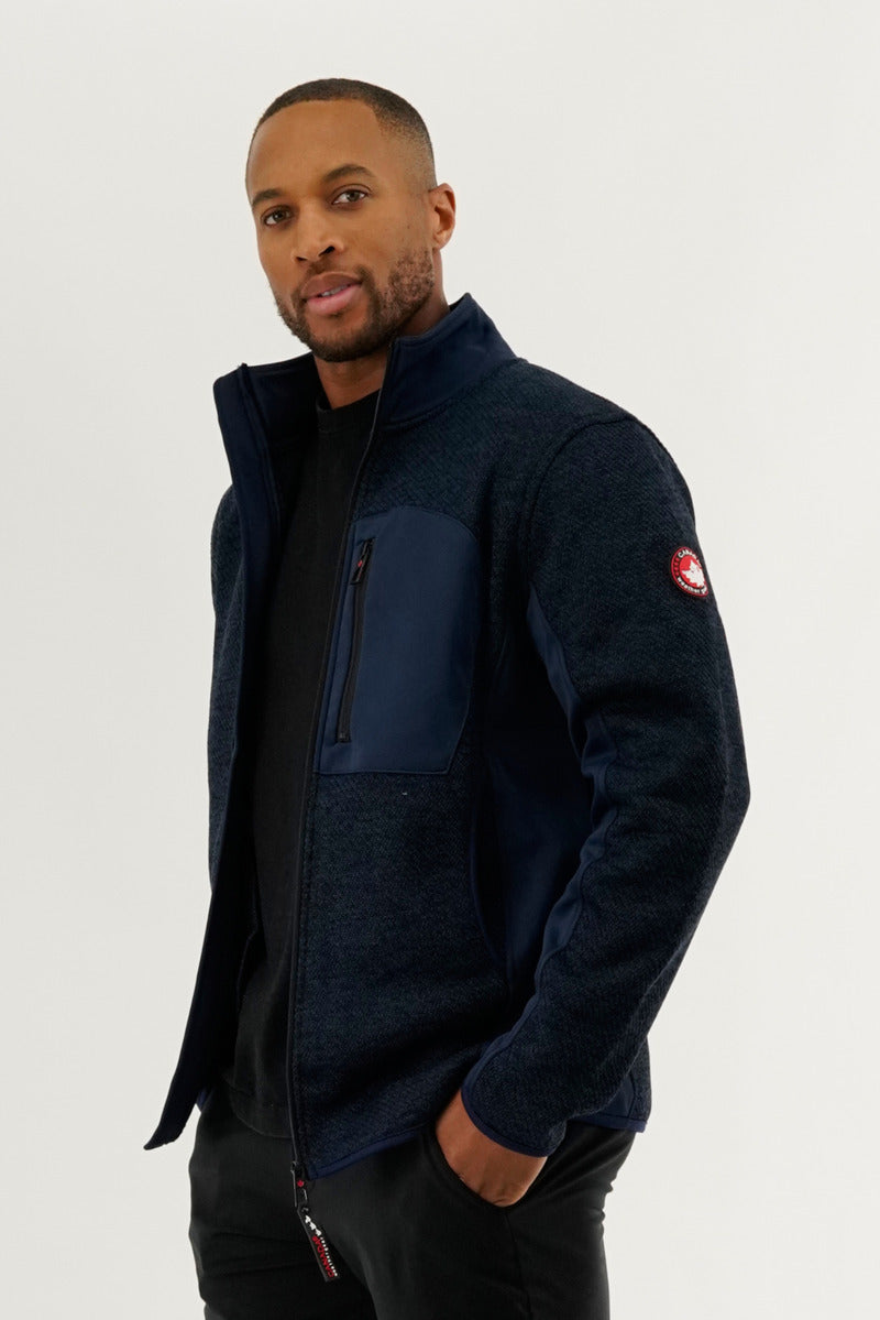 Canada Weather Gear Fleece Lightweight Jacket - Navy - Mens Lightweight Jackets - International Clothiers