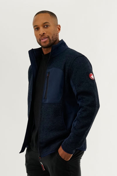 Canada Weather Gear Fleece Lightweight Jacket - Navy - Mens Lightweight Jackets - International Clothiers