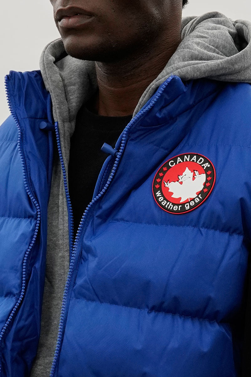 Canada Weather Gear Hooded Puffer Vest - Blue - Mens Vests - International Clothiers