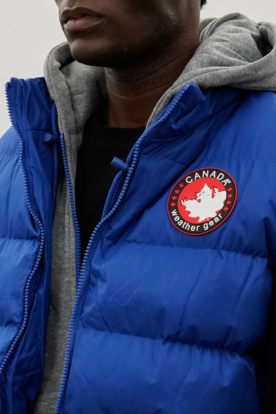 Canada Weather Gear Hooded Puffer Vest - Blue - Mens Vests - International Clothiers