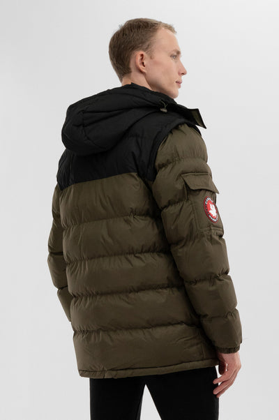 Canada Weather Gear Removable Sleeve Bomber Jacket - Olive - Mens Bomber Jackets - International Clothiers