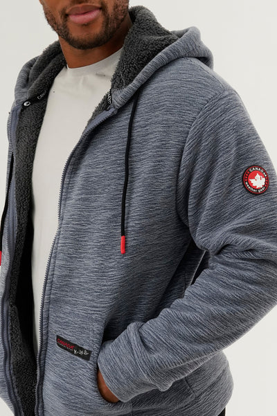 Canada Weather Gear Sherpa Lined Lightweight Jacket - Navy - Mens Lightweight Jackets - International Clothiers