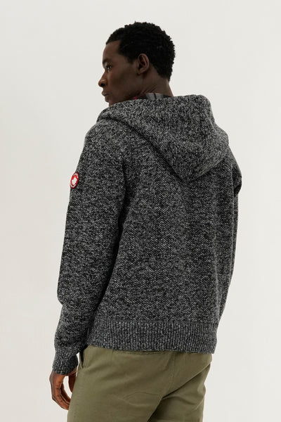 Canada Weather Gear Plaid Lined Zip Up Knit Hoodie - Black - Mens Hoodies & Sweatshirts - International Clothiers