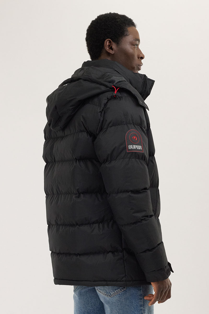 Super Triple Goose Thermal-Foil Lining Bomber Jacket - Black - Mens Bomber Jackets - International Clothiers