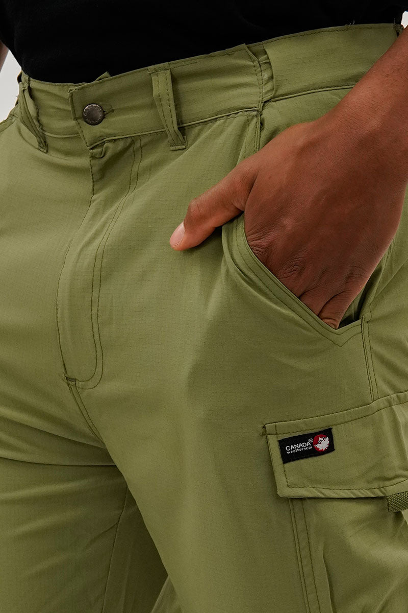 Canada Weather Gear Convertible Utility Cargo Pants - Olive - Mens Pants - International Clothiers