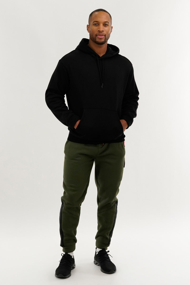Canada Weather Gear Fleece Contrast Insert Jogger - Olive - Mens Joggers & Sweatpants - International Clothiers