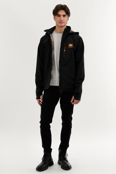 Canada Work Gear Wood Camo Lined Lightweight Jacket - Black - Mens Lightweight Jackets - International Clothiers