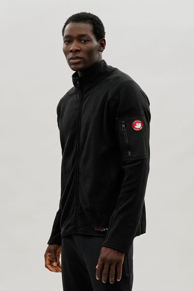 Canada Weather Gear Zip Up Utility Pocket Lightweight Jacket - Black - Mens Lightweight Jackets - International Clothiers