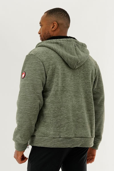 Canada Weather Gear Sherpa Lined Lightweight Jacket - Olive - Mens Lightweight Jackets - International Clothiers