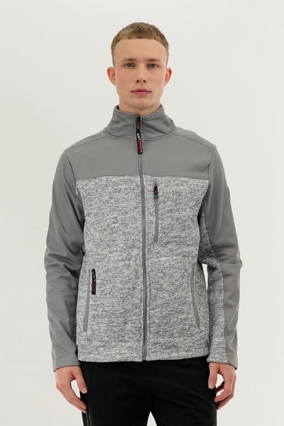 Canada Weather Gear Fleece Lightweight Jacket - Grey - Mens Lightweight Jackets - International Clothiers