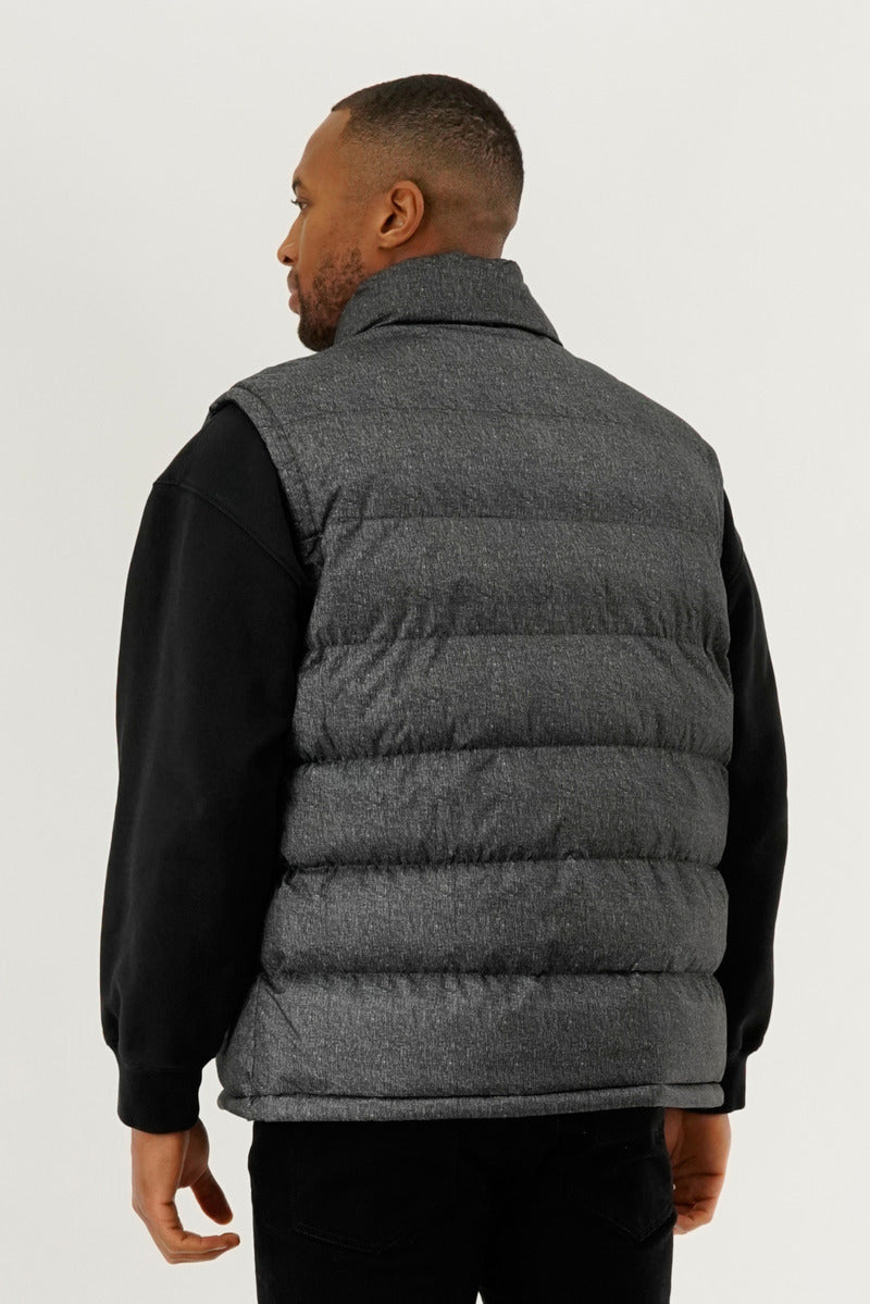 Canada Weather Gear Basic Puffer Vest - Grey - Mens Vests - International Clothiers
