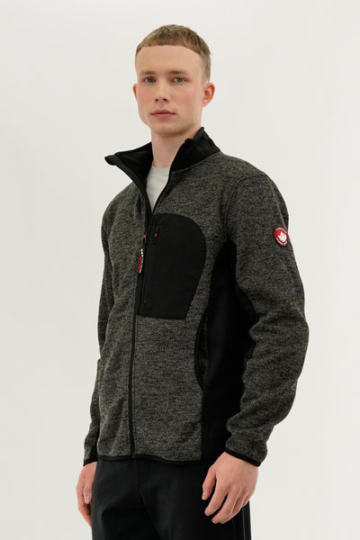 Canada Weather Gear Fleece Lightweight Jacket - Black - Mens Lightweight Jackets - International Clothiers