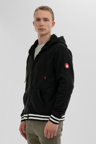Canada Weather Gear Fleece Lined Zip Up Hoodie - Black - Mens Hoodies & Sweatshirts - International Clothiers