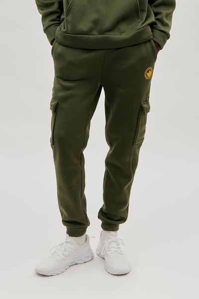 Canada Weather Gear Basic Cargo Joggers - Olive - Mens Joggers & Sweatpants - International Clothiers