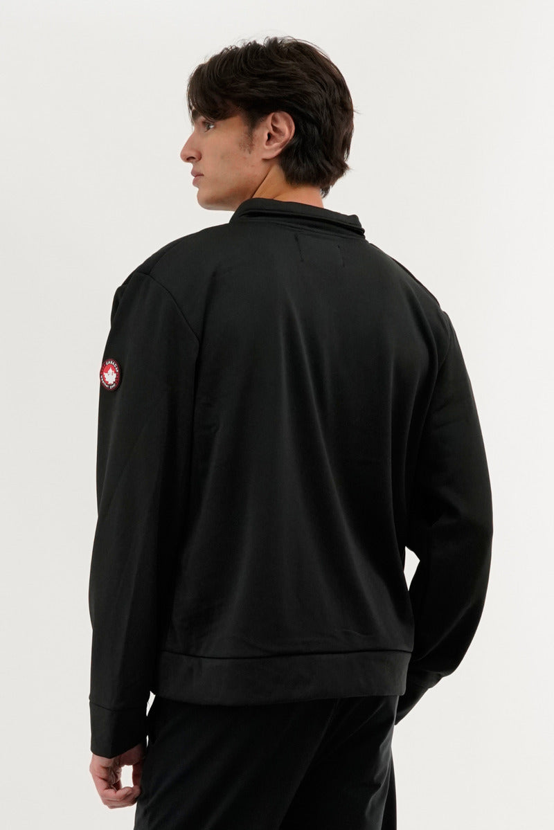 Canada Weather Gear Quilted Snap Button Lightweight Jacket - Black - Mens Lightweight Jackets - International Clothiers