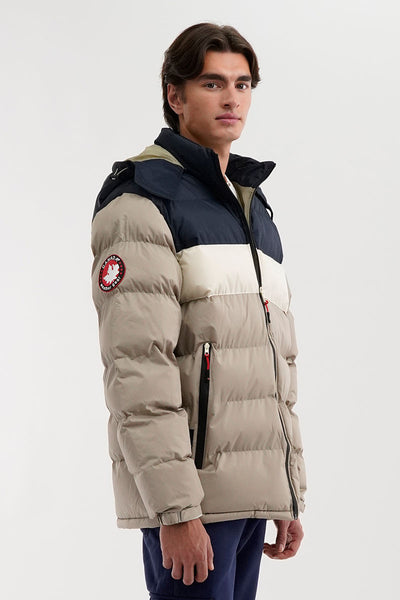 Canada Weather Gear Colour Block Bomber Jacket - Navy - Mens Bomber Jackets - International Clothiers