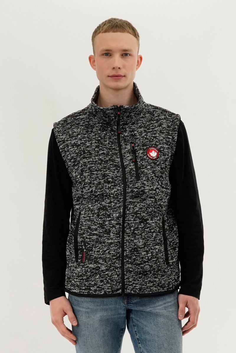 Canada Weather Gear Fleece Vest - Black - Mens Vests - International Clothiers