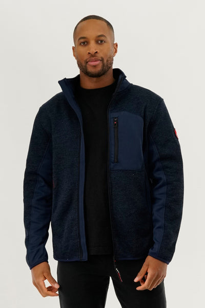 Canada Weather Gear Fleece Lightweight Jacket - Navy - Mens Lightweight Jackets - International Clothiers