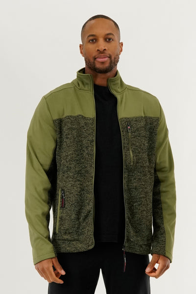 Canada Weather Gear Fleece Lightweight Jacket - Green - Mens Lightweight Jackets - International Clothiers
