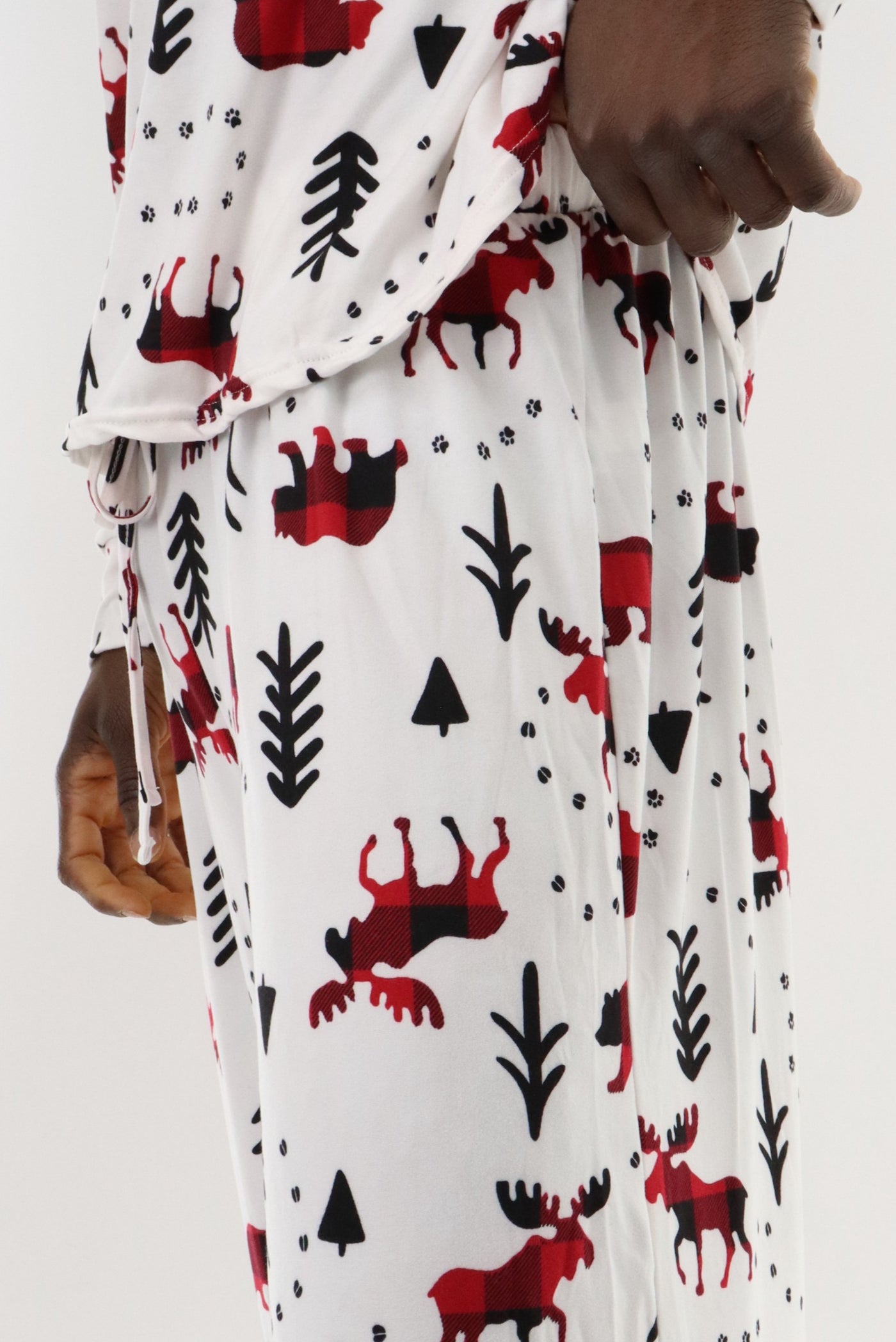 Canada Weather Gear Long Printed Holiday Pajama Pants - White - Mens Pajamas - International Clothiers