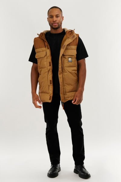 Canada Work Gear Removable Sleeve Parka Jacket - Camel - Mens Parka Jackets - International Clothiers