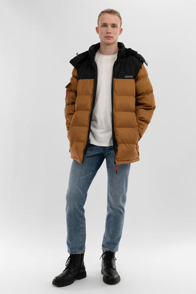 Canada Weather Gear Removable Sleeve Bomber Jacket - Camel - Mens Bomber Jackets - International Clothiers