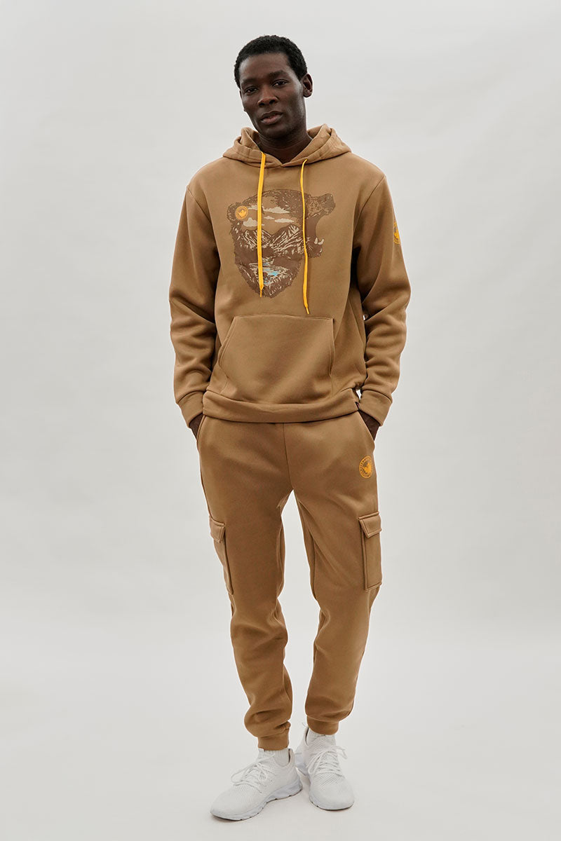 Canada Weather Gear Basic Cargo Joggers - Beige - Mens Joggers & Sweatpants - International Clothiers