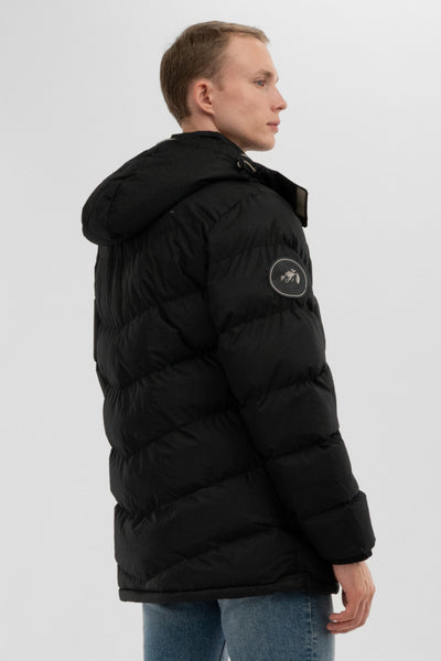 Super Triple Goose Chevron Bomber Jacket - Beige - Mens Bomber Jackets - International Clothiers