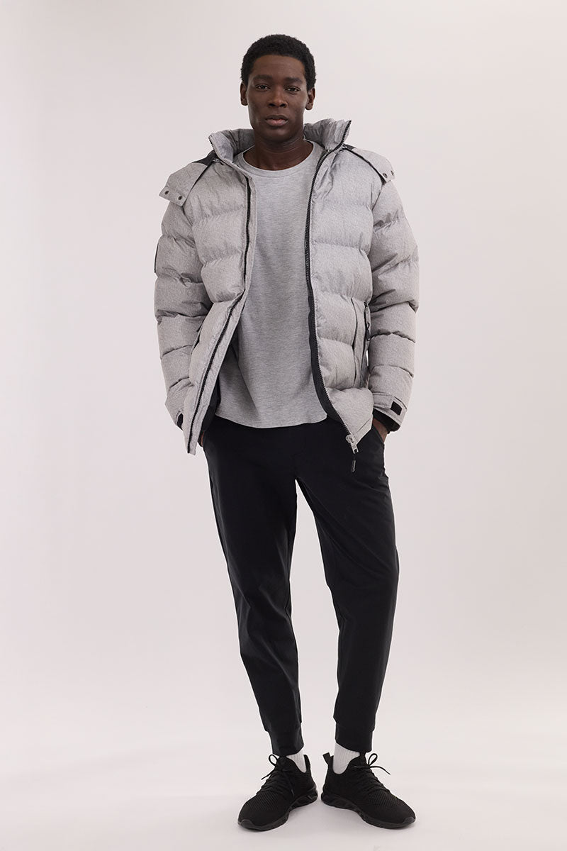 Super Triple Goose Thermal-Foil Lining Bomber Jacket - Grey - Mens Bomber Jackets - International Clothiers