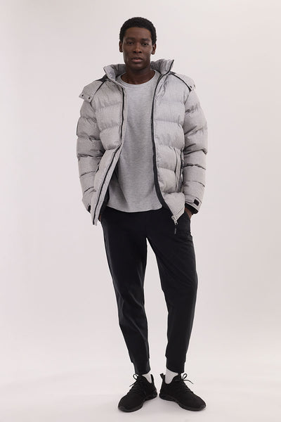 Super Triple Goose Thermal-Foil Lining Bomber Jacket - Grey - Mens Bomber Jackets - International Clothiers