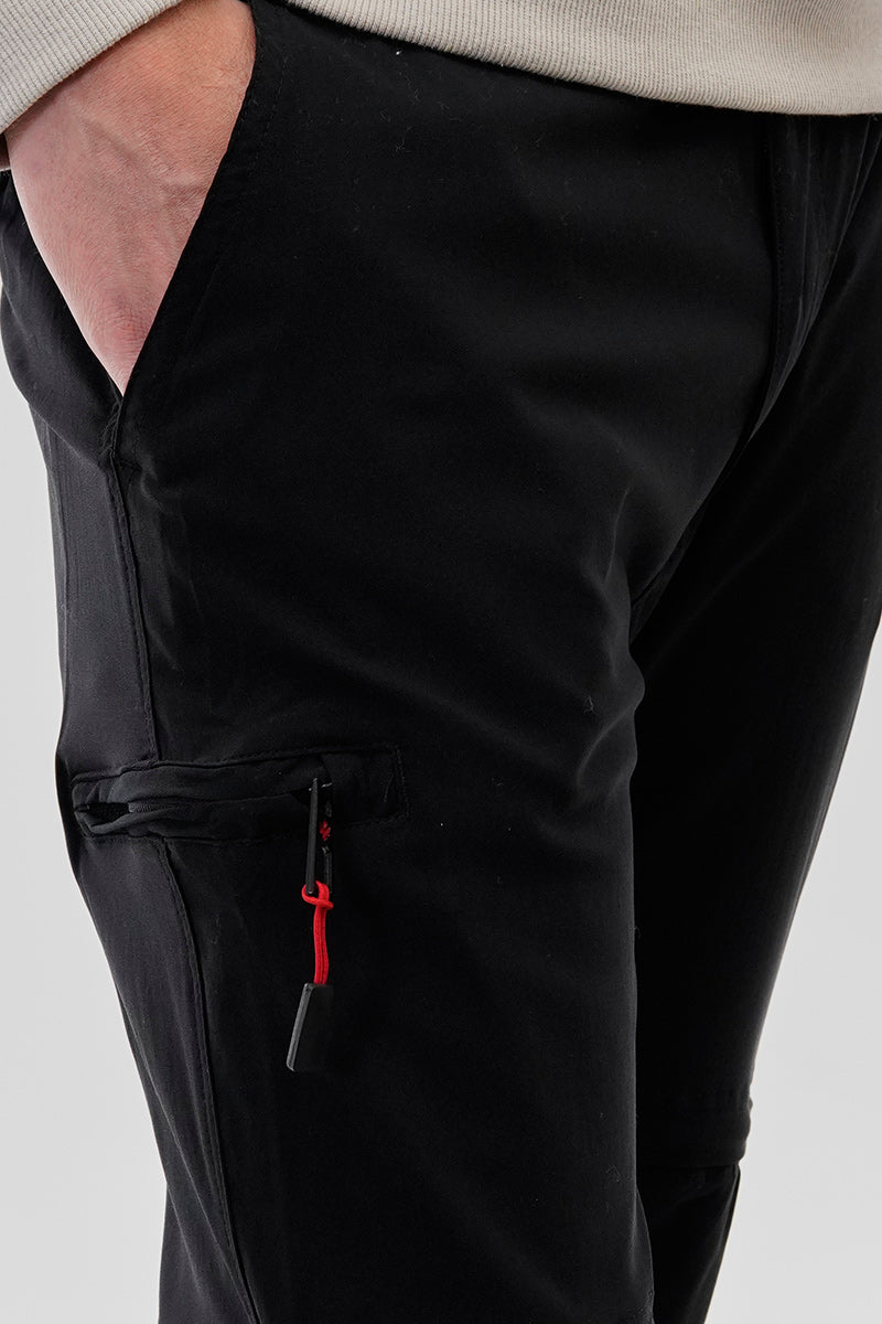 Canada Weather Gear Adventure Bound Solid Zip Off Cargo Pants - Black - Mens Pants - International Clothiers