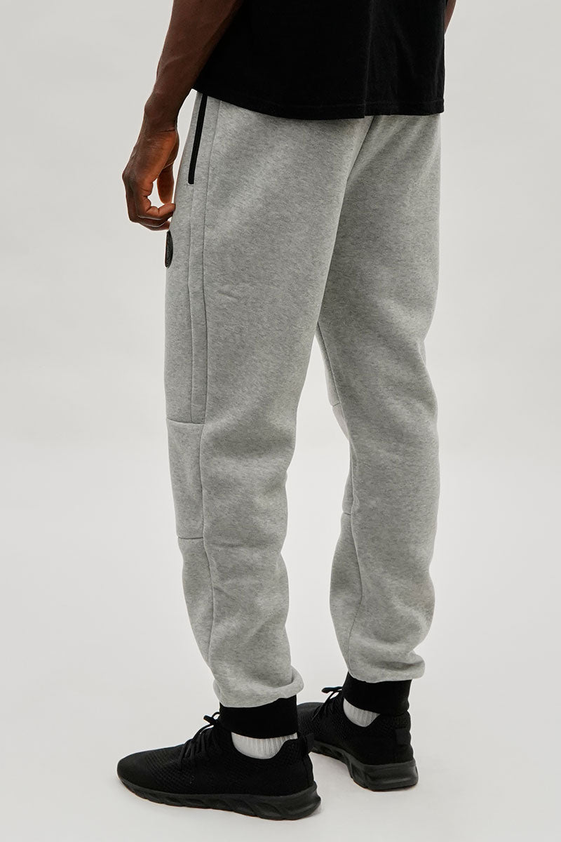 Super Triple Goose Basic Zipper Pocket Joggers - Grey - Mens Joggers & Sweatpants - International Clothiers