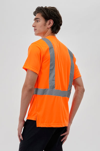 Canada Work Gear Hi-Vis Short Sleeve Tee - Orange - Mens Tees & Tank Tops - International Clothiers