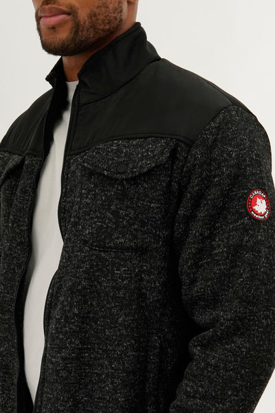 Canada Weather Gear Sherpa Lined Fleece Lightweight Jacket - Black - Mens Lightweight Jackets - International Clothiers