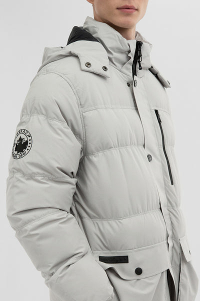 Canada Weather Gear Puffer Parka Jacket - White - Mens Parka Jackets - International Clothiers