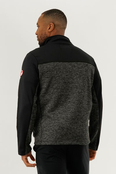 Canada Weather Gear Fleece Lightweight Jacket - Black - Mens Lightweight Jackets - International Clothiers