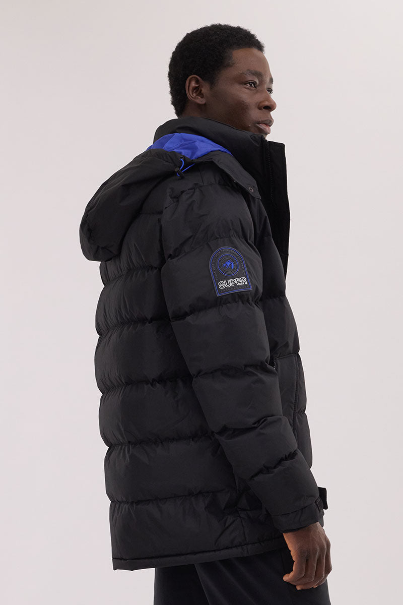 Super Triple Goose Thermal-Foil Lining Bomber Jacket - Blue - Mens Bomber Jackets - International Clothiers