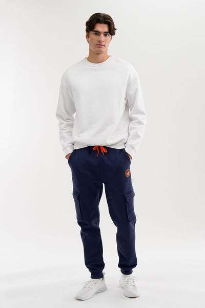 Canada Weather Gear Basic Cargo Joggers - Navy - Mens Joggers & Sweatpants - International Clothiers