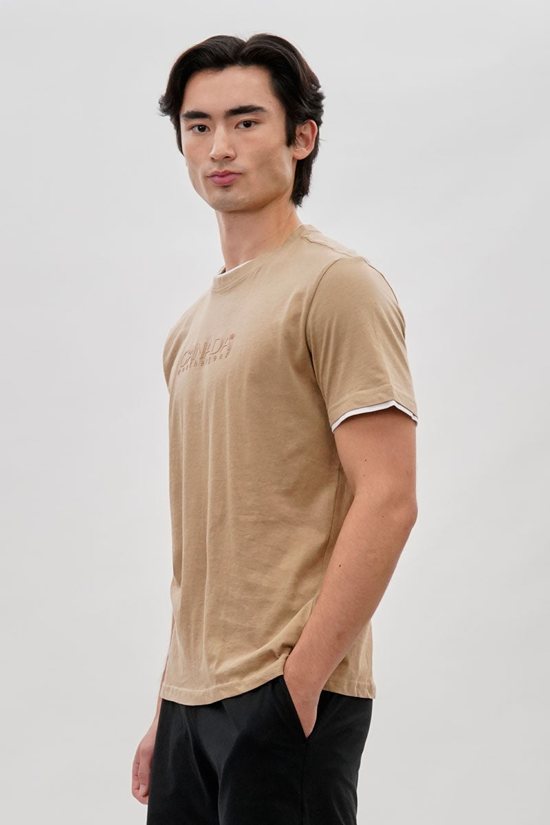 Canada Weather Gear Classic Tee - Camel - Mens Tees & Tank Tops - International Clothiers