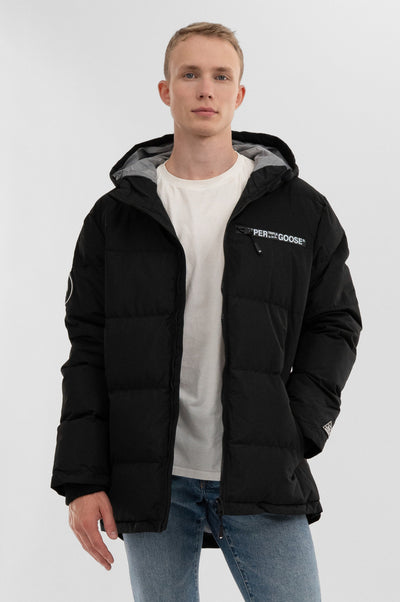 Super Triple Goose Colour Block Bomber Jacket - Black - Mens Bomber Jackets - International Clothiers