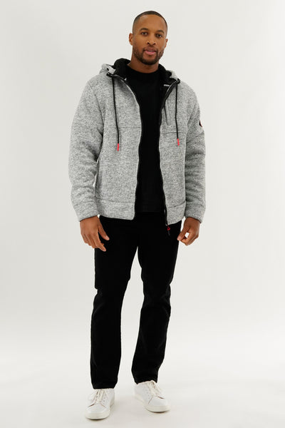 Canada Weather Gear Sherpa Lined Lightweight Jacket - Grey - Mens Lightweight Jackets - International Clothiers