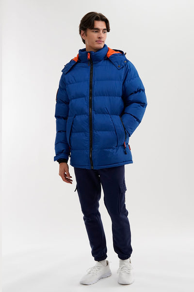 Super Triple Goose Thermal-Foil Lining Bomber Jacket - Blue - Mens Bomber Jackets - International Clothiers