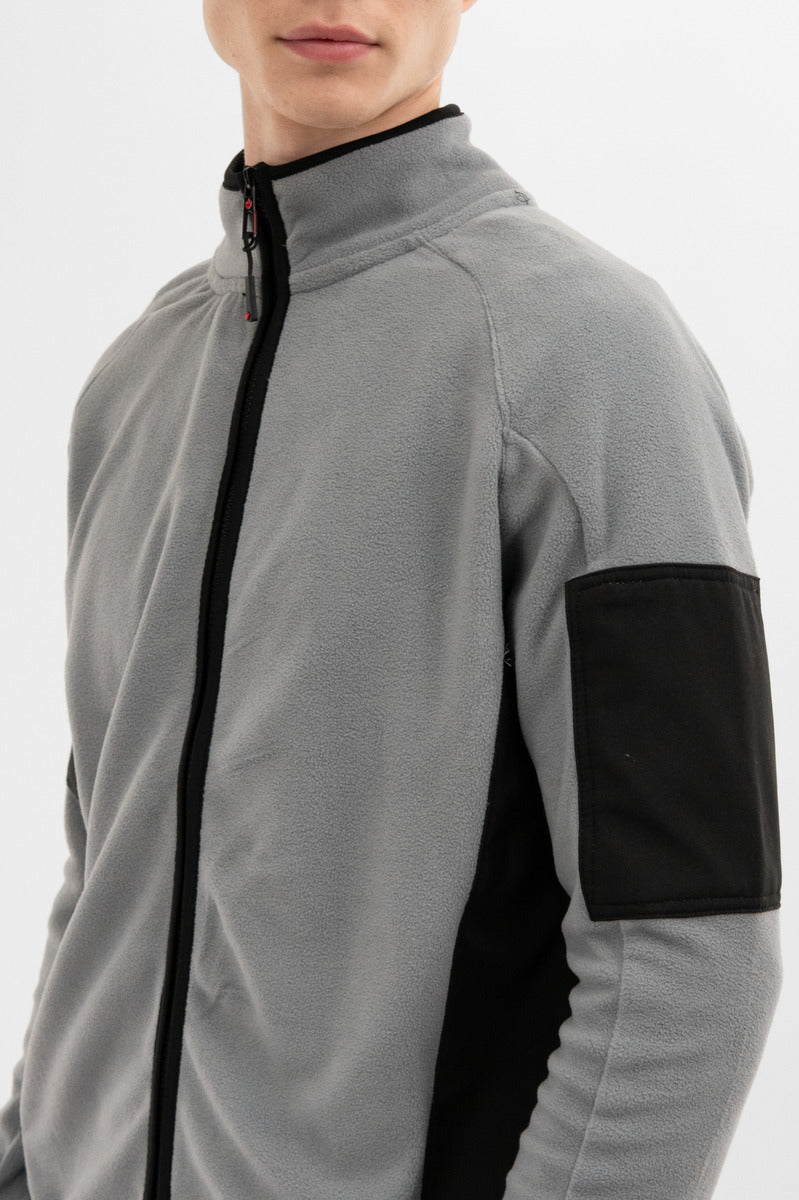 Canada Weather Gear Zip Up Utility Pocket Lightweight Jacket - Grey - Mens Lightweight Jackets - International Clothiers
