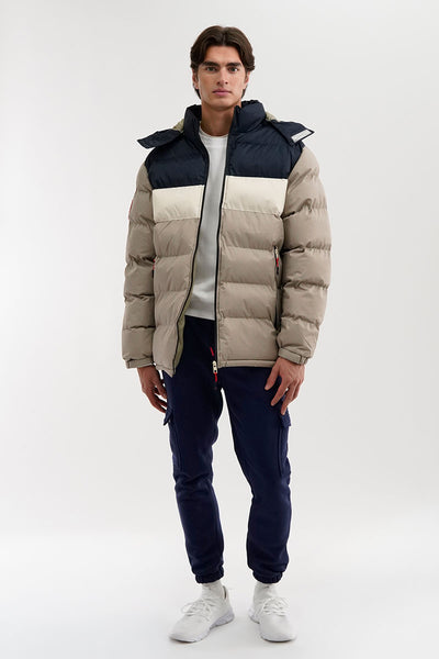Canada Weather Gear Colour Block Bomber Jacket - Navy - Mens Bomber Jackets - International Clothiers