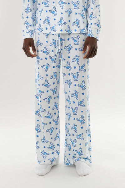Canada Weather Gear Long Printed Holiday Pajama Pants - White - Mens Pajamas - International Clothiers