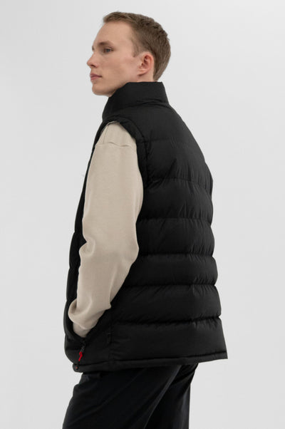 Canada Weather Gear Colour Block Puffer Vest - Black - Mens Vests - International Clothiers